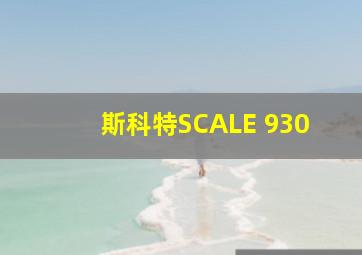 斯科特SCALE 930